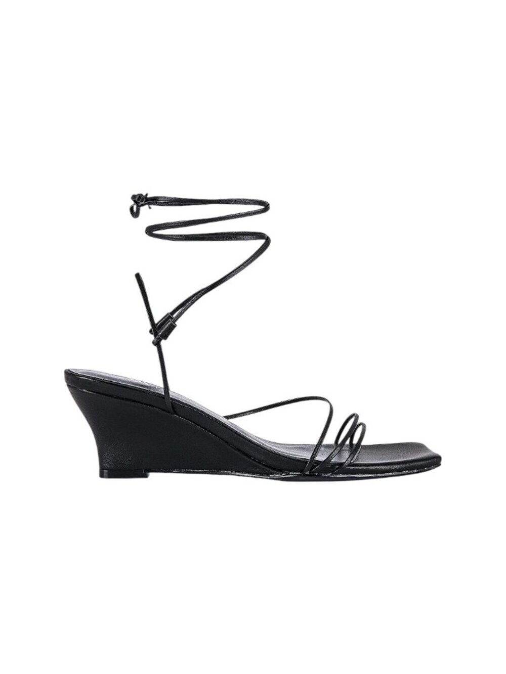 RAYE Zofia Wedge in Black 7 with Box Womens Sandals